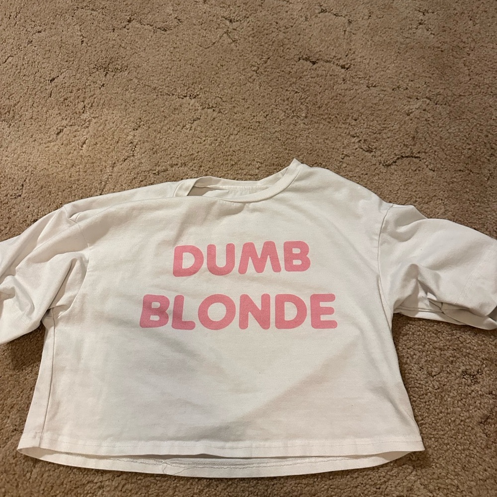 Women’s White and Pink Graphic Shirt